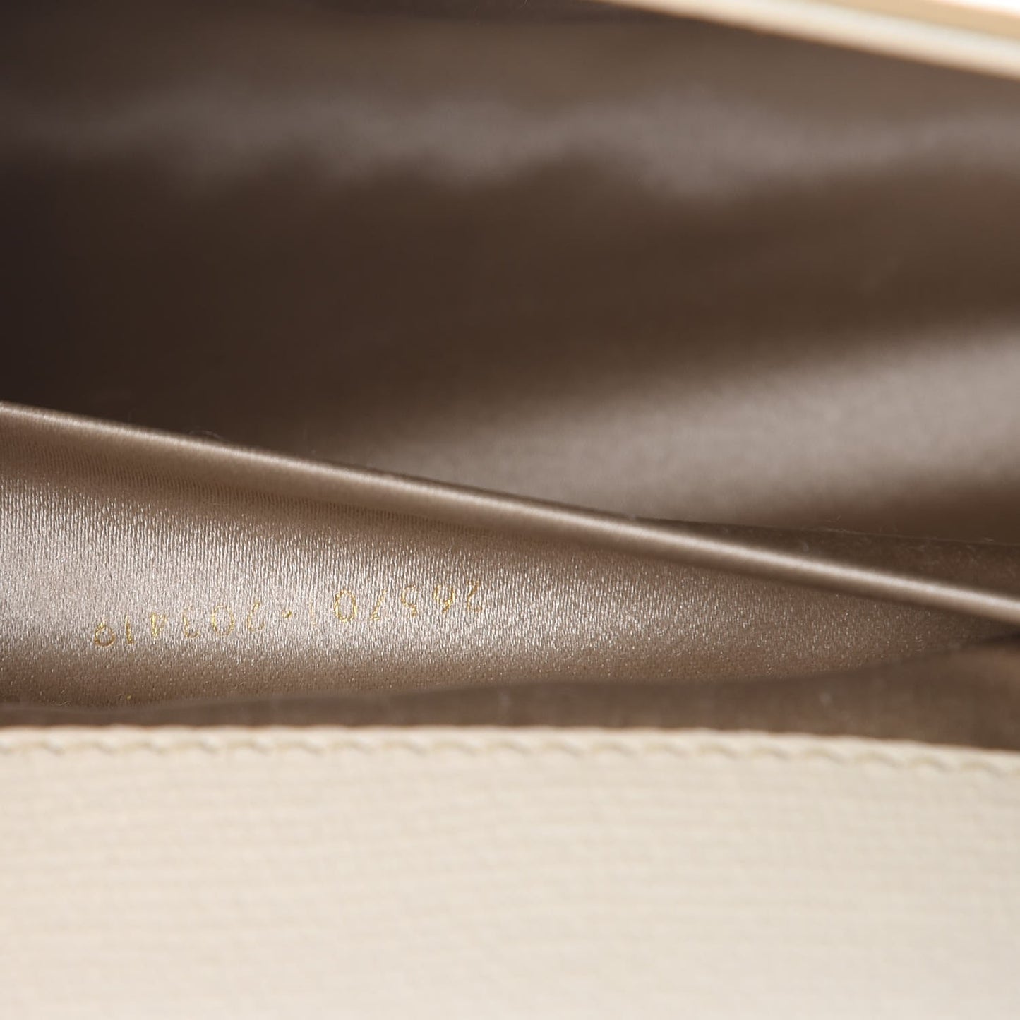 Textured Calfskin Classic Y Clutch Light Beige
