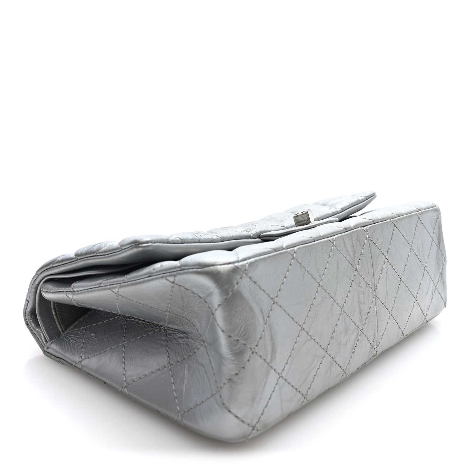 Chanel Metallic Lambskin Quilted 2.55 Reissue 226 Flap Silver 4 of 10