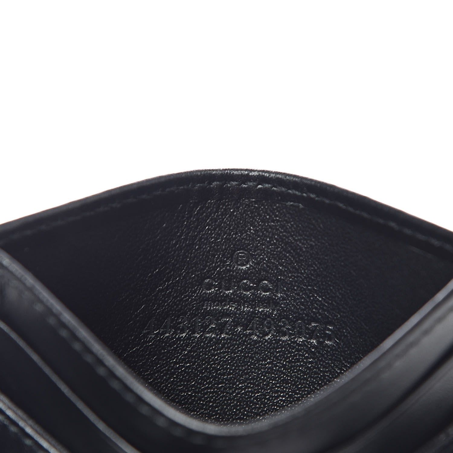 Gucci Calfskin Matelasse GG Marmont Card Holder Black 6 of 6