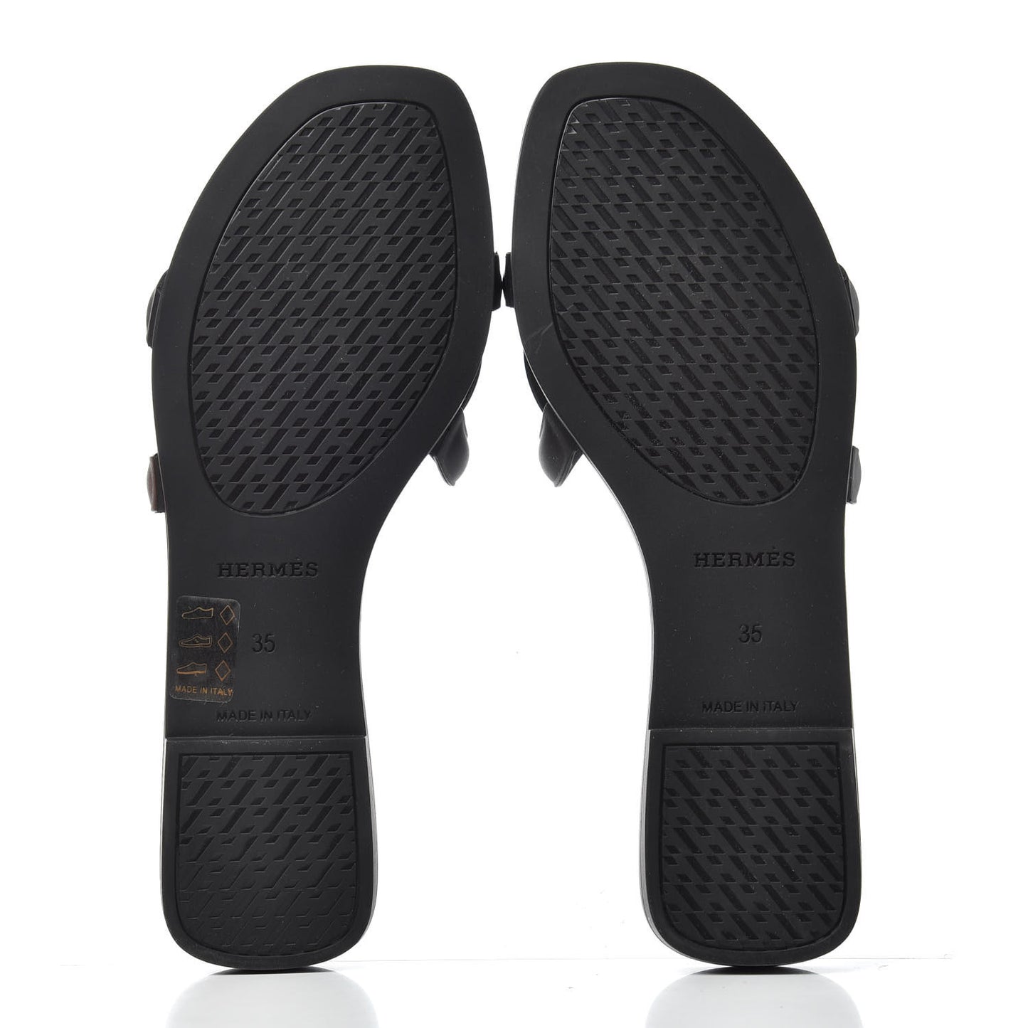Rubber Aloha Sandals 35 Black