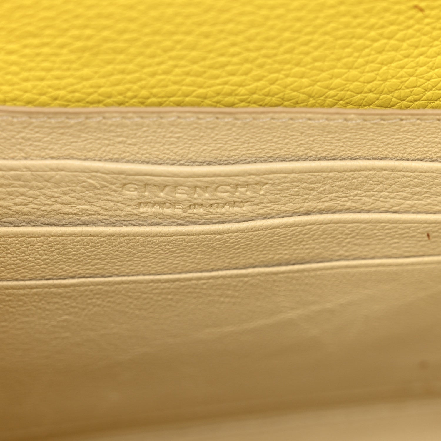 Givenchy Grained Calfskin Nano Horizon Satchel Yellow 6 of 13
