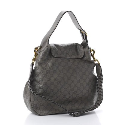 Gucci Guccissima Large New Pelham Satchel Grey 2 of 8