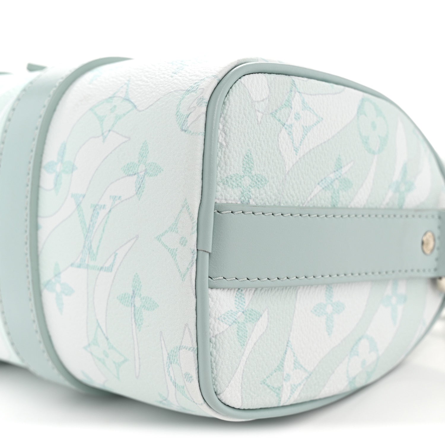 Louis Vuitton Monogram Aquagarden Keepall Bandouliere 25 Crystal Blue 9 of 9