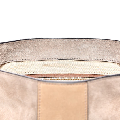 Chloe Suede Calfskin Small Lexa Shoulder Bag Motty Grey 9 of 16