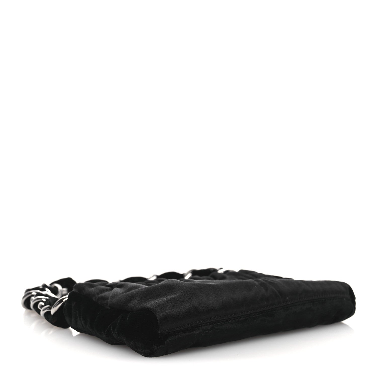 Chanel Velvet Satin Evening Bag Black 4 of 11