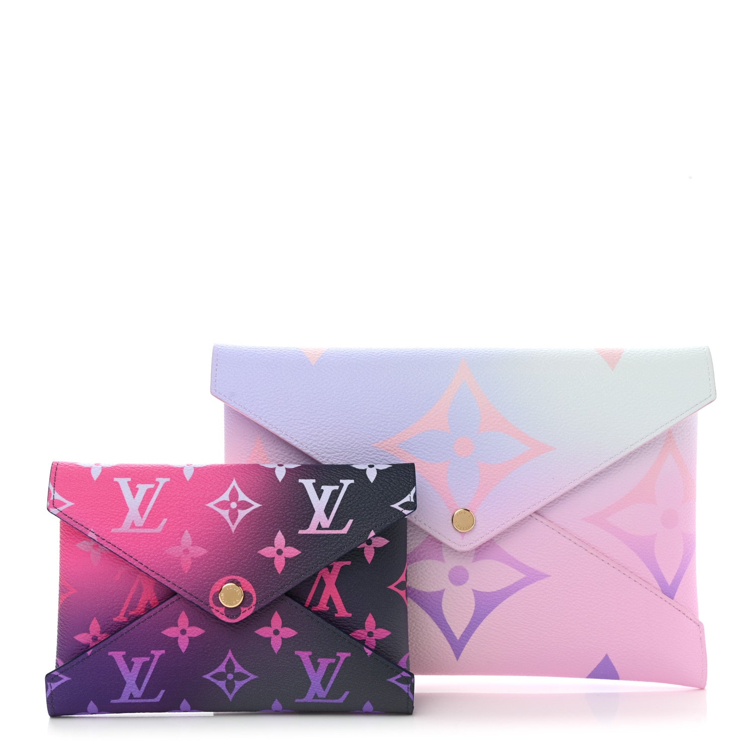 Louis Vuitton Monogram Giant Spring In The City Kirigami Pochette Set Sunset Pastel Midnight Fuchsia 1 of 9