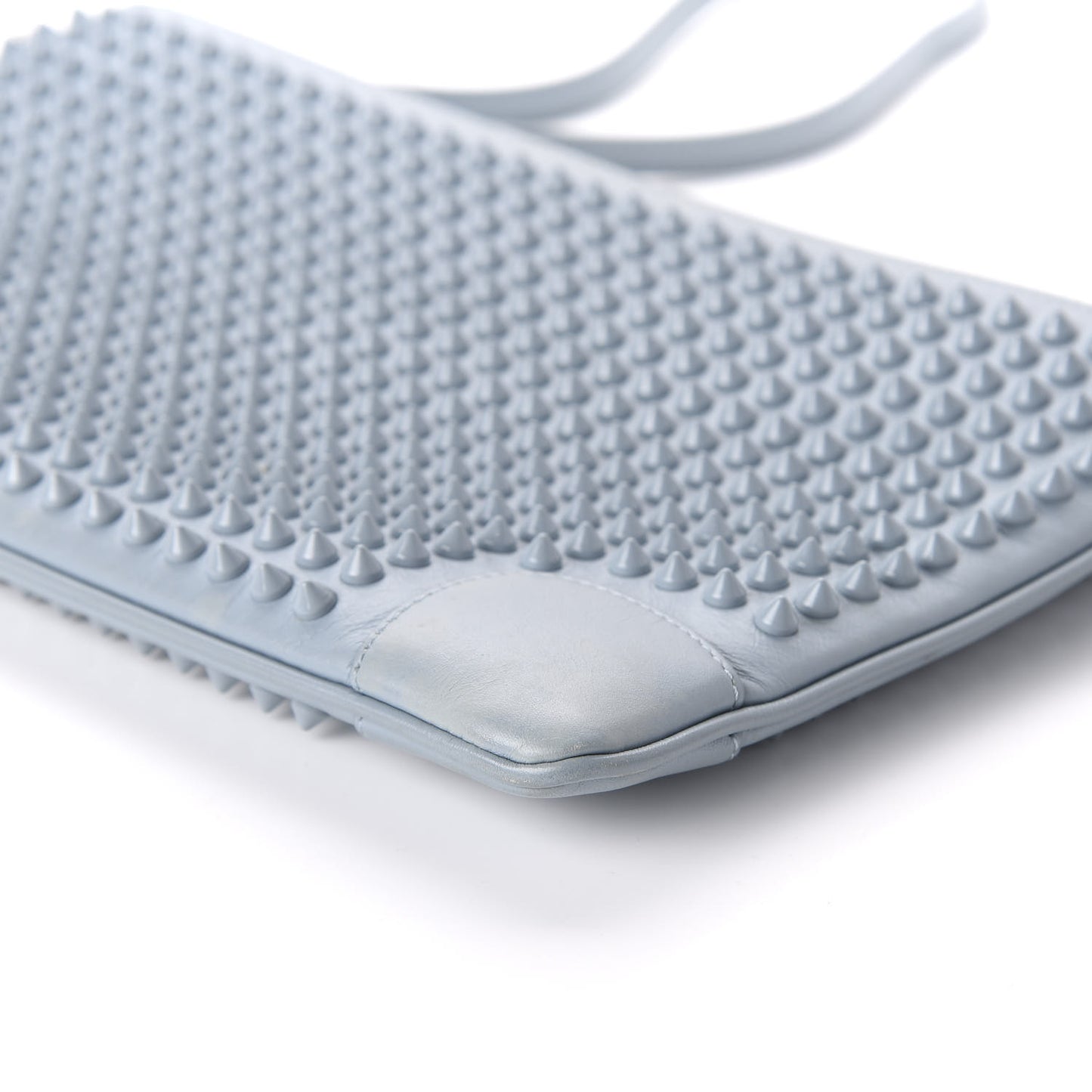 Calfskin Studded Loubiposh Clutch Horizon