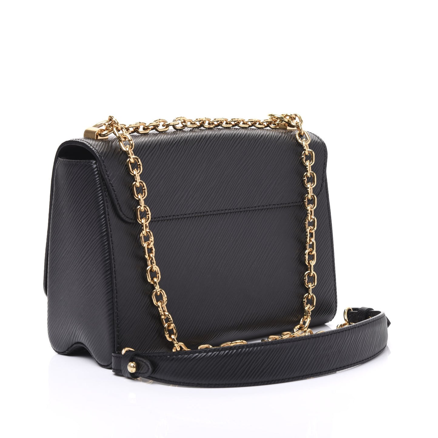 Epi Sequins Twist Shoulder Bag MM Black
