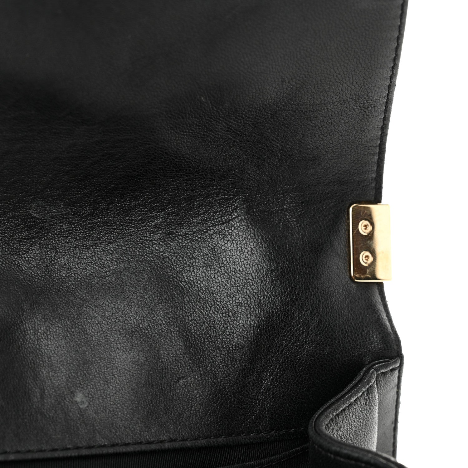 Chanel Lambskin Quilted Medium Boy Flap Black 12 of 20