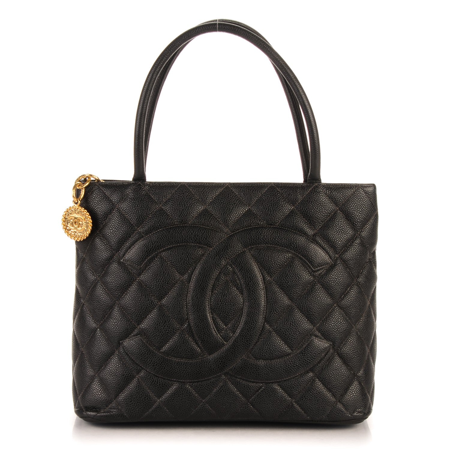 Chanel Caviar Quilted Medallion Tote Black 1 of 7