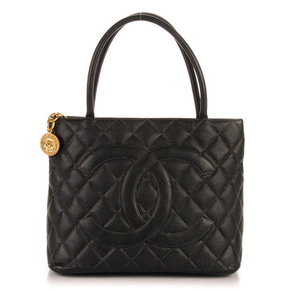 Chanel Caviar Quilted Medallion Tote Black 1 of 7