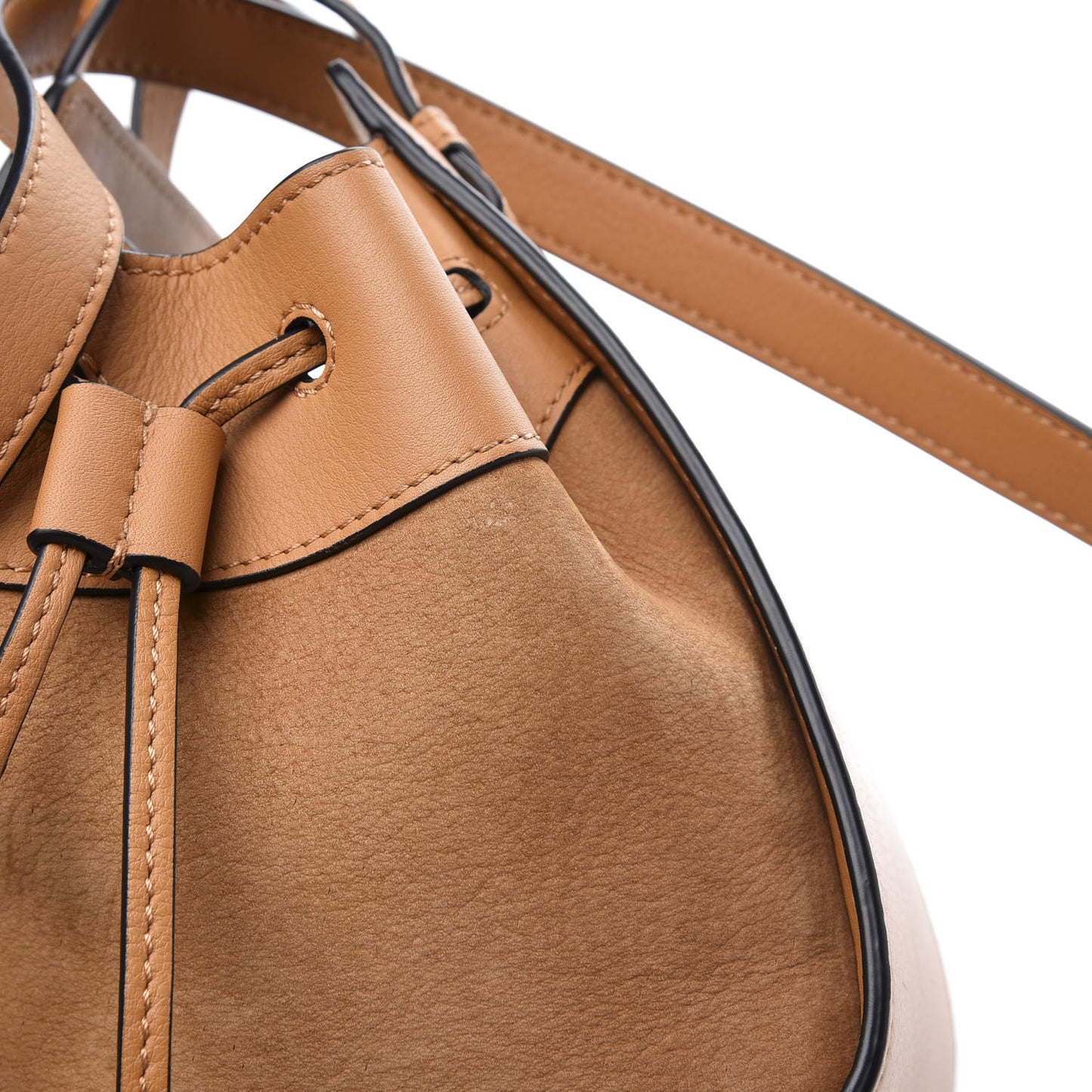 Calfskin Nubuck Mini Hammock Shoulder Bag Honey