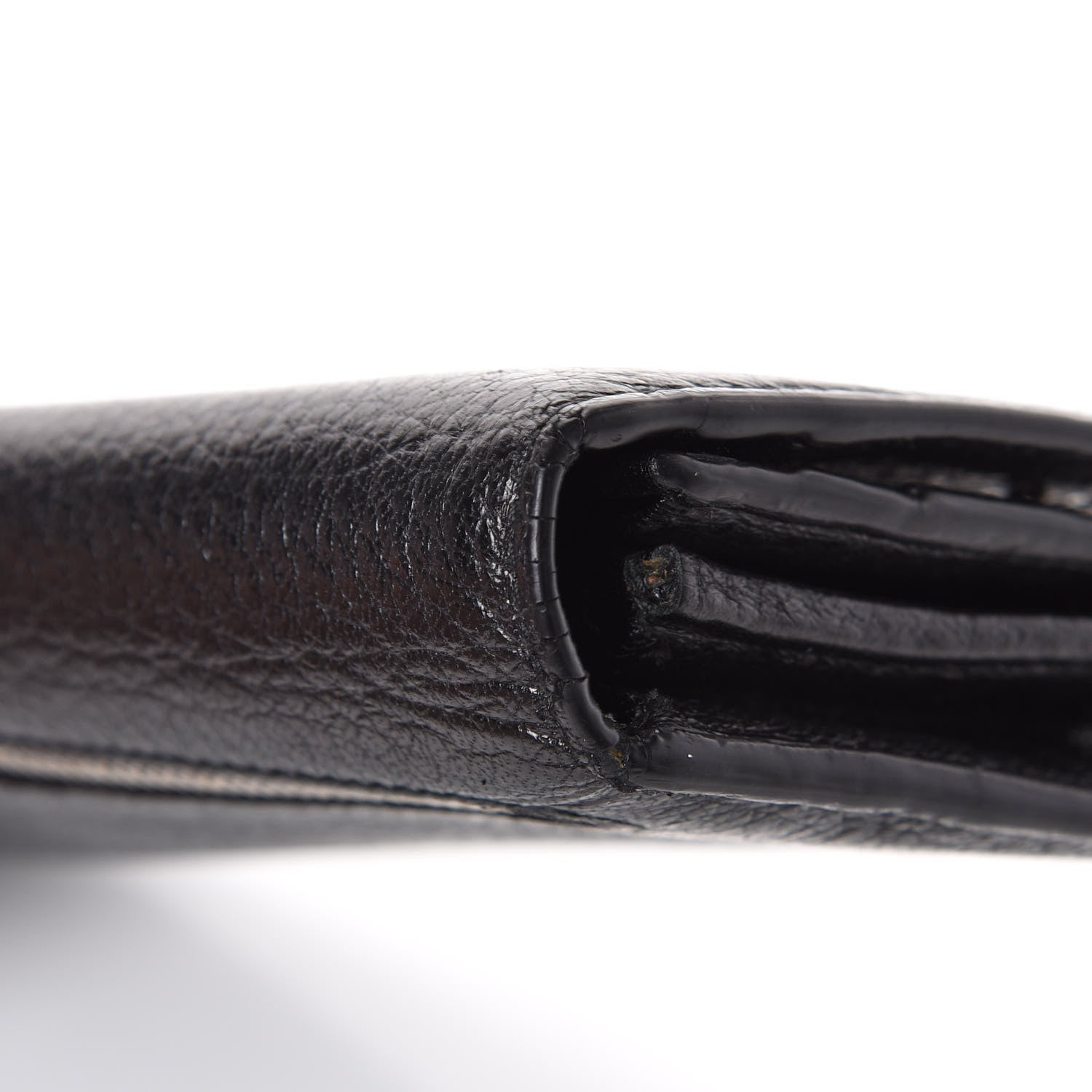 Prada Vitello Daino Continental Flap Wallet Black 10 of 11