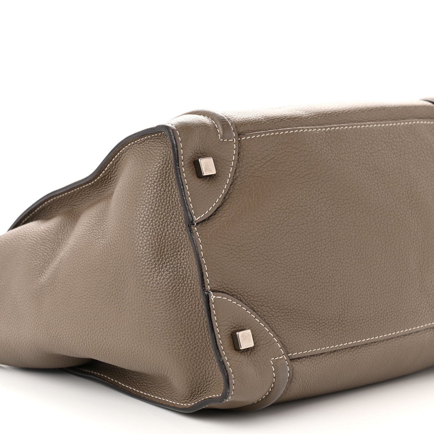 Drummed Calfskin Mini Luggage Souris