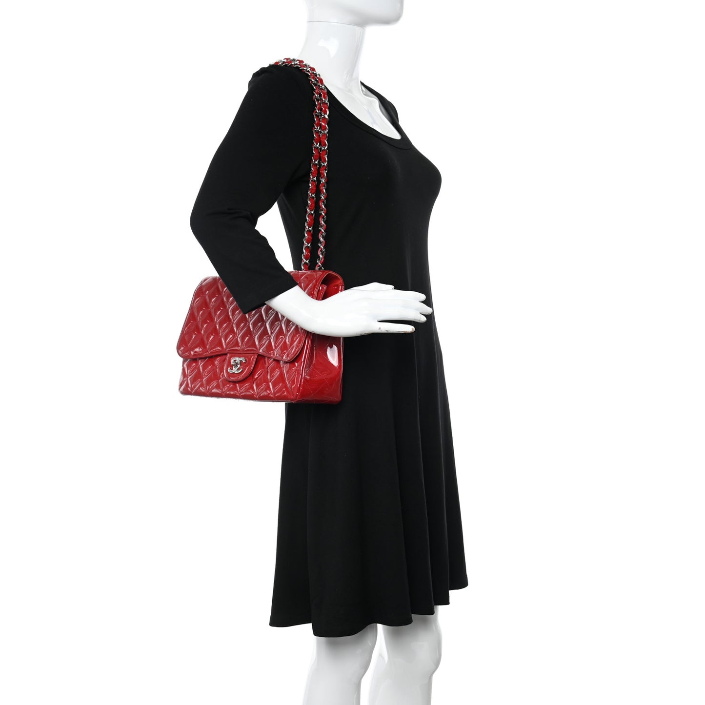 Patent Jumbo Single Flap Red