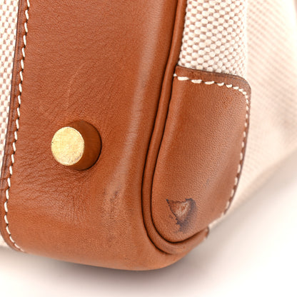 Hermes Toile Barenia Birkin 35 Fauve 8 of 17