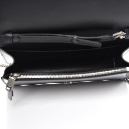 Givenchy Metallic Goatskin Emblem Chain Wallet Silver 5 of 9