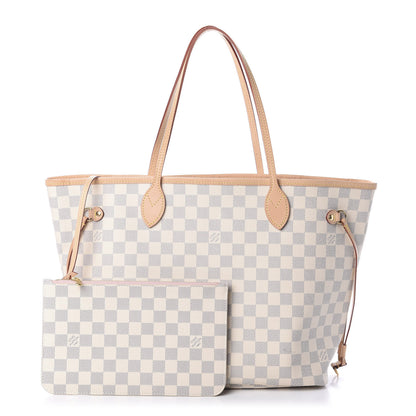 Louis Vuitton Damier Azur Neo Neverfull MM Rose Ballerine 4 of 11