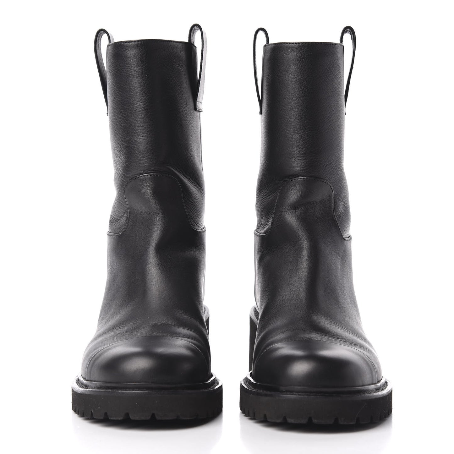 Calfskin CC Ankle Boots 37.5 Black