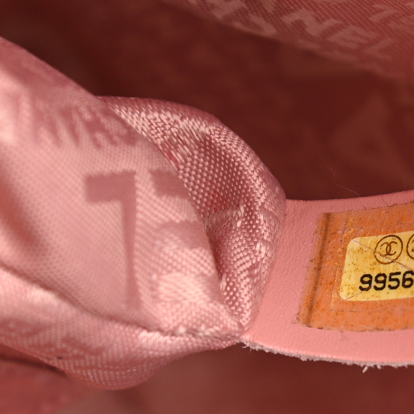 Caviar Square Stitched Bowler Pink