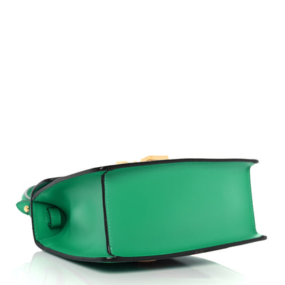 Gucci Vitello Fontanella Web Mini Sylvie Top Handle Bag Synthetic Green Garden 3 of 9