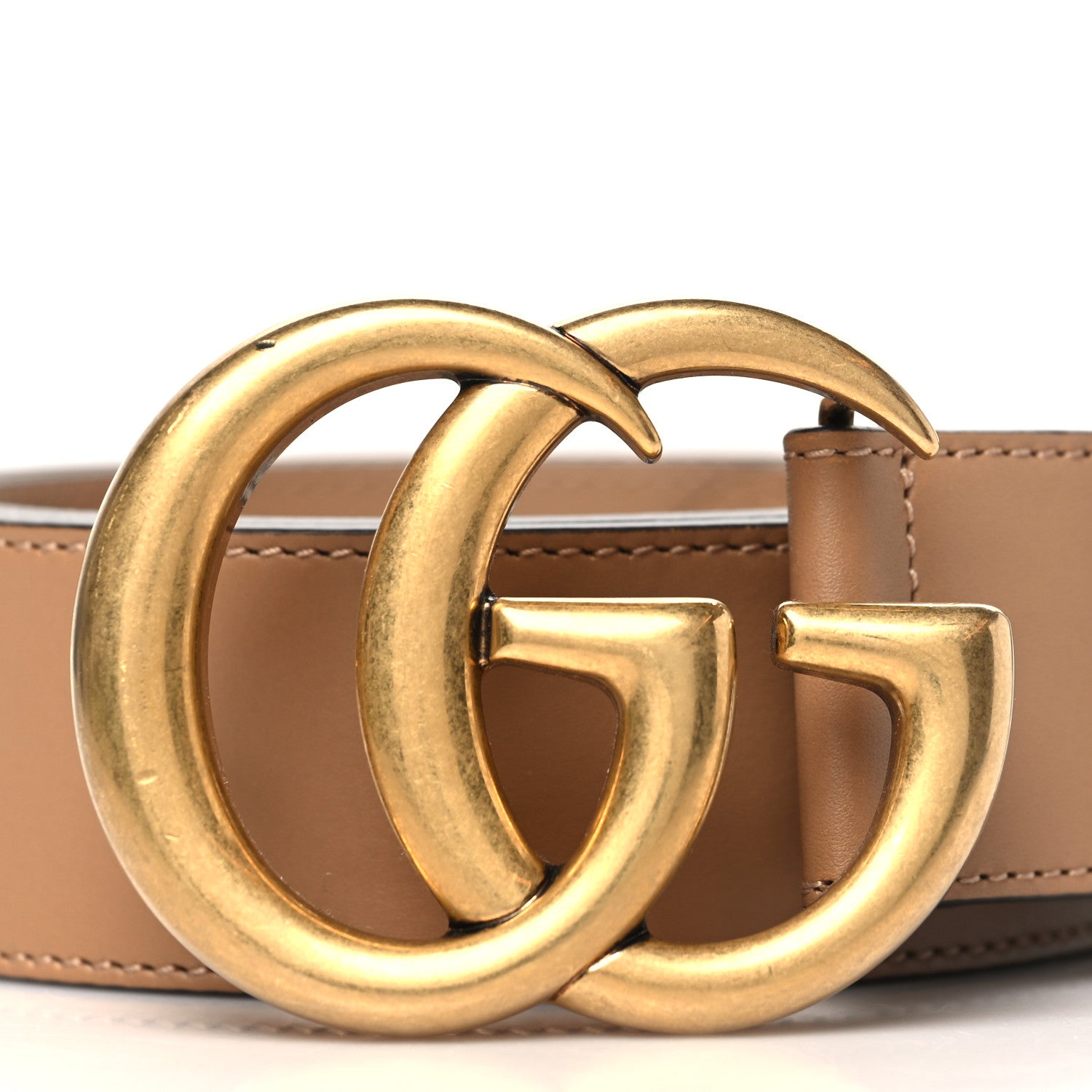 Gucci Calfskin Double G 40mm Belt 105 42 Tan 2 of 6