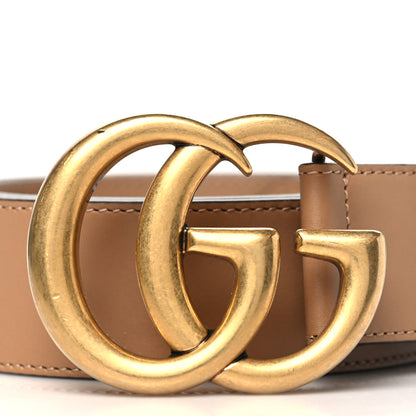 Gucci Calfskin Double G 40mm Belt 105 42 Tan 2 of 6