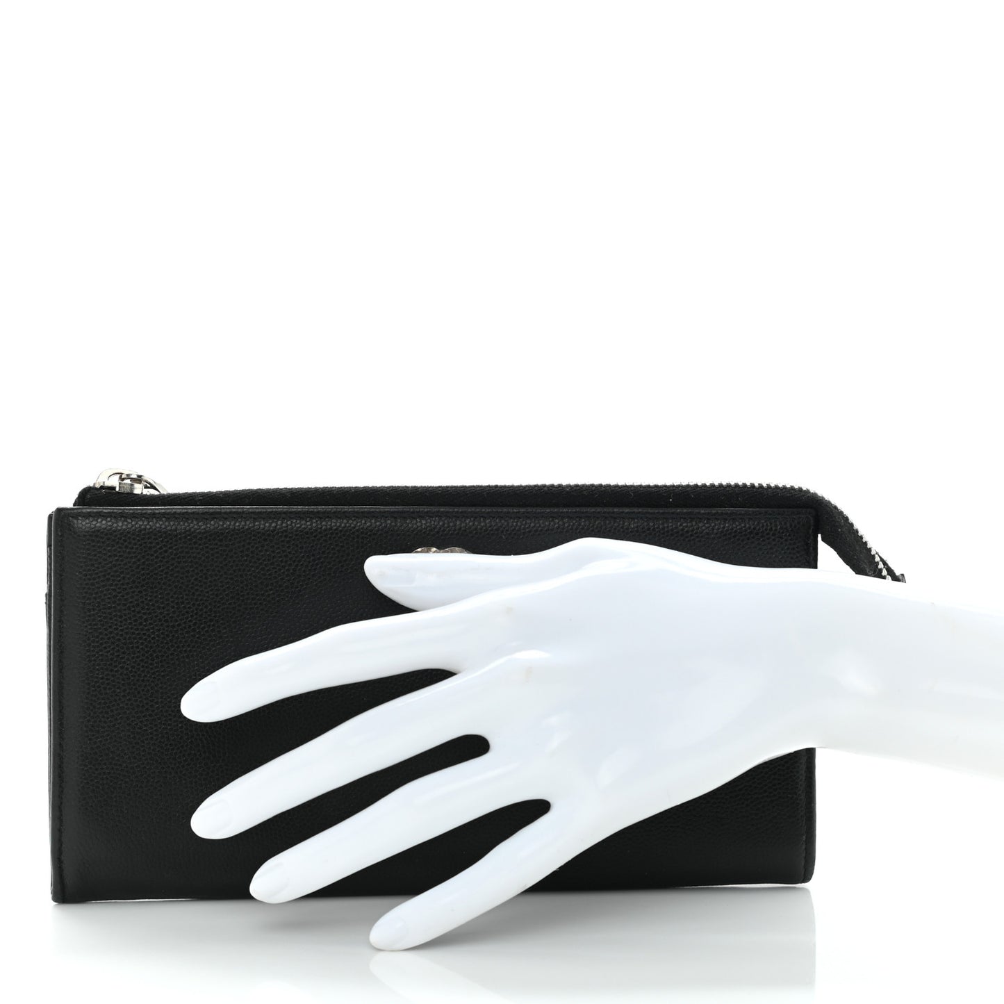 Caviar Sevruga CC Zip Wallet Black