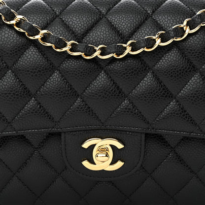 Chanel Caviar Quilted Medium Double Flap Black 8 of 11