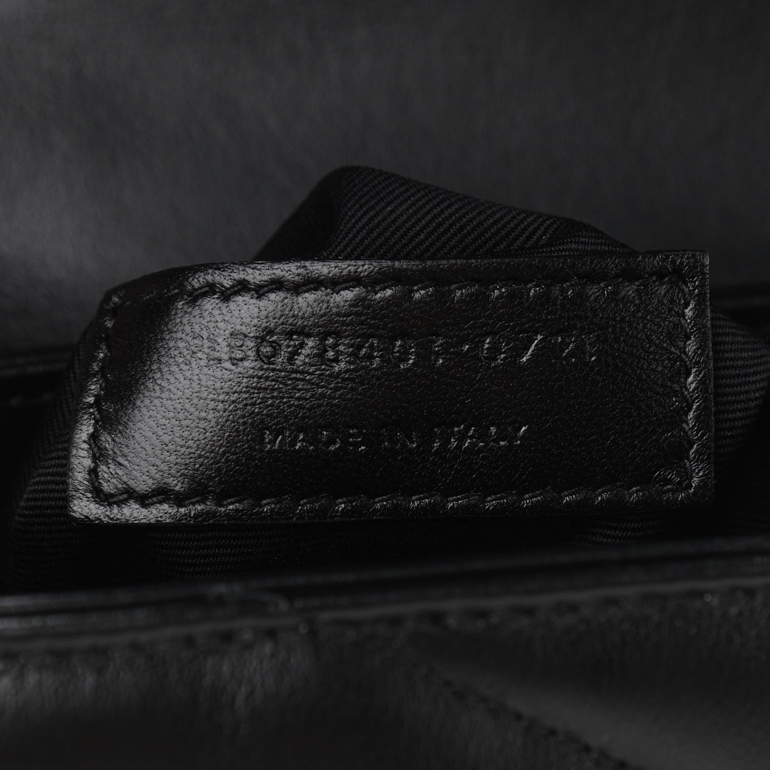 Saint Laurent Calfskin Y Quilted Monogram Toy Loulou Crossbody Bag Black 7 of 11