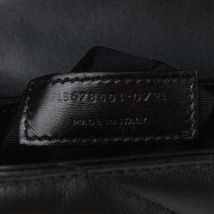 Saint Laurent Calfskin Y Quilted Monogram Toy Loulou Crossbody Bag Black 7 of 11