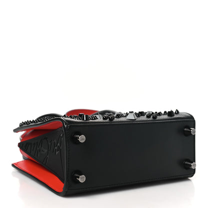 Christian Louboutin Calfskin Spikes Loubinthesky Mini Paloma Black 4 of 13