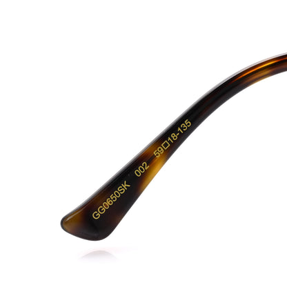Gucci Oversized Round Frame GG0650S Sunglasses Gold 5 of 8