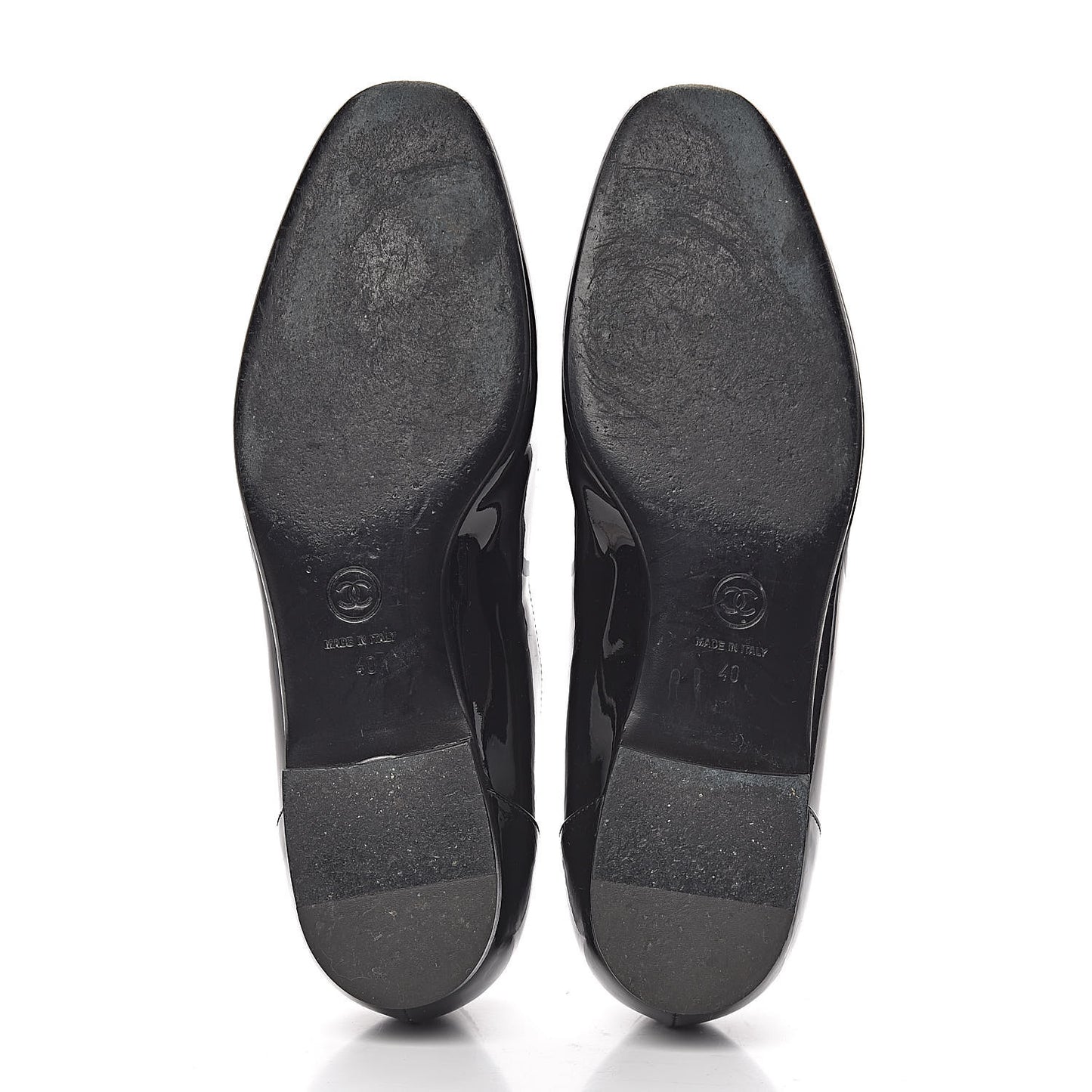 Patent CC Mocassin Loafers 40 Black