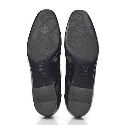 Chanel Patent CC Mocassin Loafers 40 Black 5 of 12