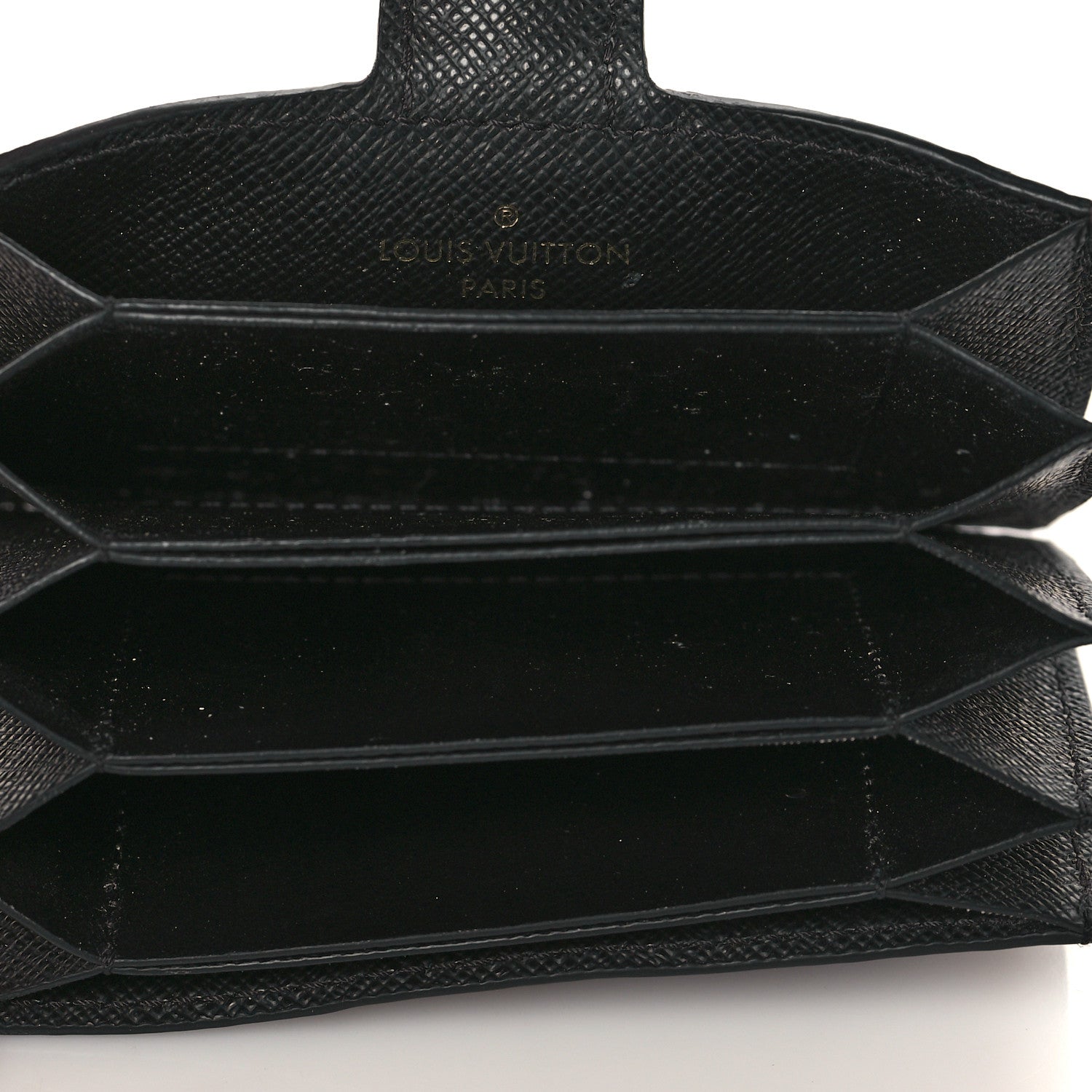 Louis Vuitton Monogram Gusset Card Holder Black 5 of 7