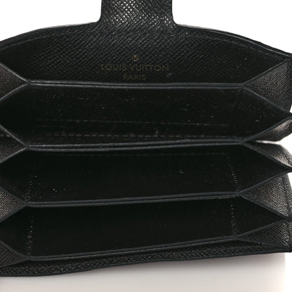Louis Vuitton Monogram Gusset Card Holder Black 5 of 7