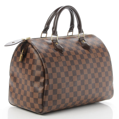 Louis Vuitton Damier Ebene Speedy 30 3 of 9