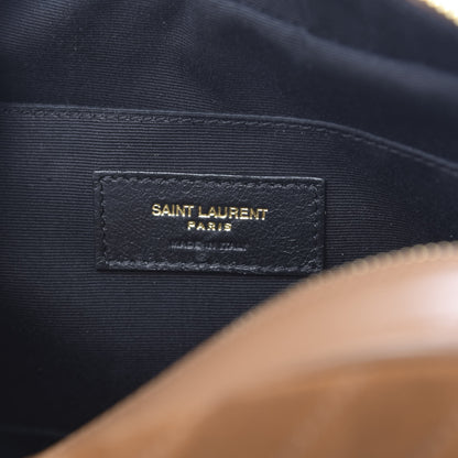 Saint Laurent Suede Matelasse Monogram Lou Camera Bag Cinnamon 6 of 13