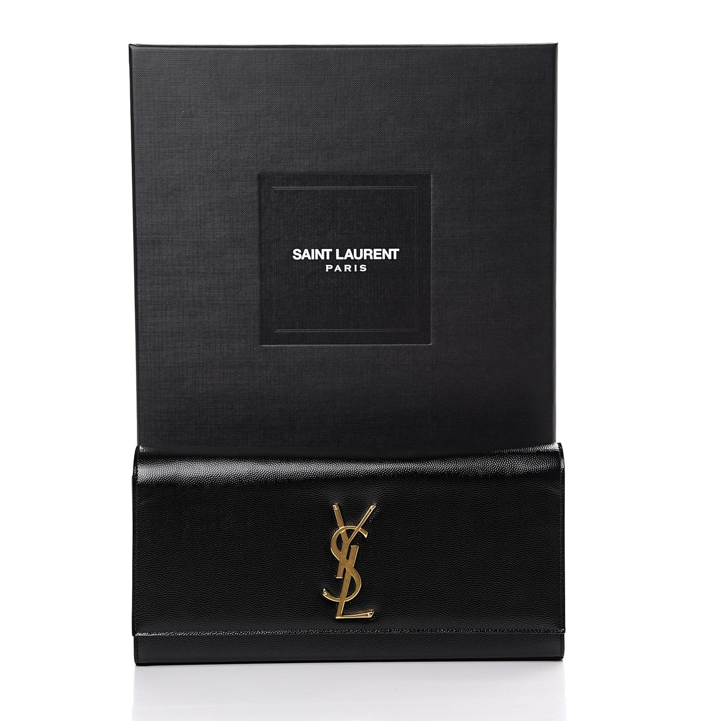 Grain De Poudre Monogram Cassandre Clutch Black