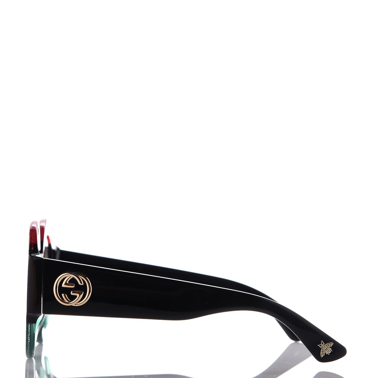 Acetate Round GG0084S Sunglasses Black Red Green