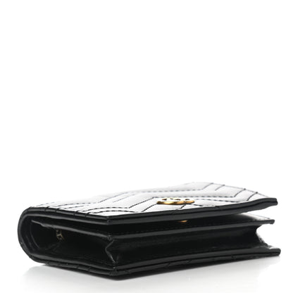 Gucci Calfskin Matelasse GG Marmont Card Case Wallet Black 4 of 7