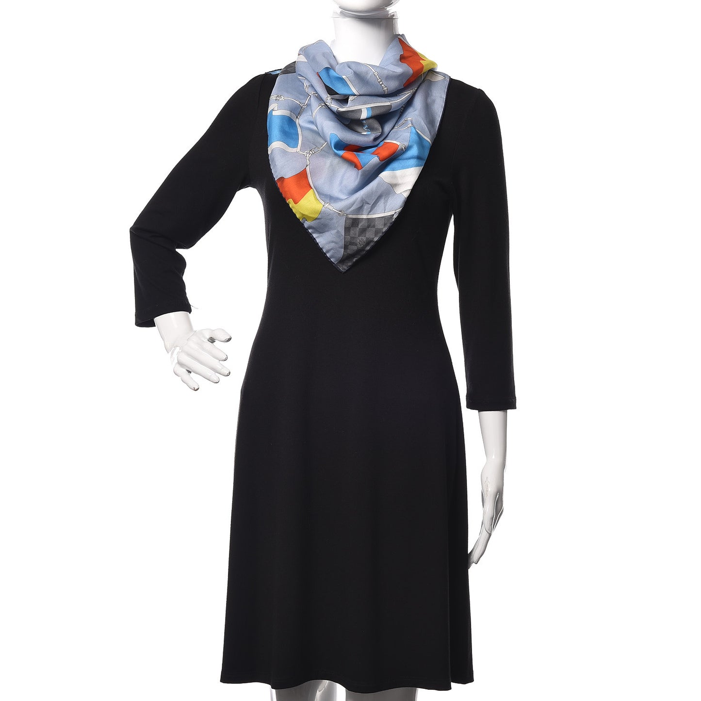 Cotton Silk LV Flags Bandana Scarf