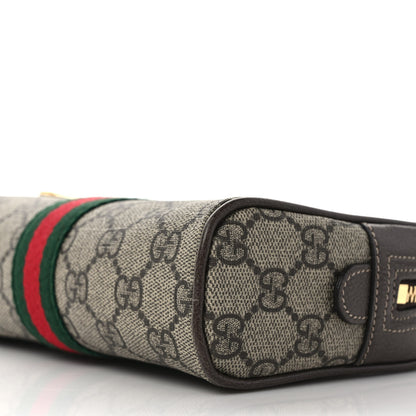 Gucci GG Supreme Monogram Web Small Ophidia Belt Bag 80 32 Dark Brown 9 of 10