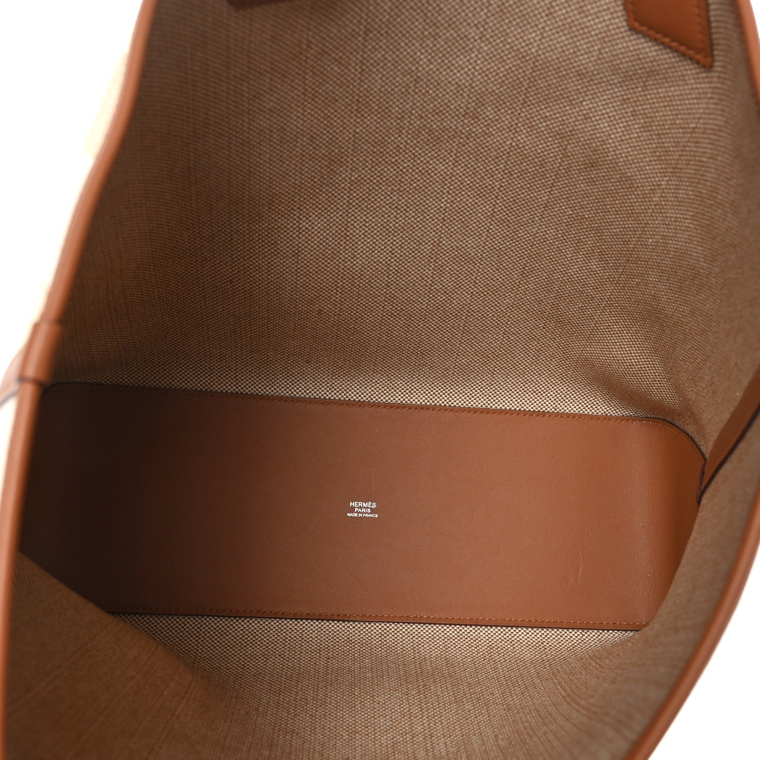 Hermes Swift H Canvas Cabas H En Biais 40 Ecru Naturel Gold 5 of 10