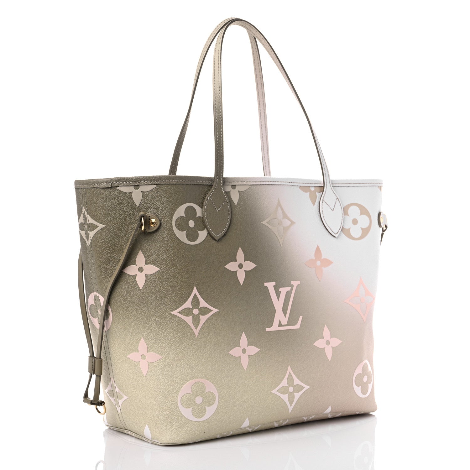 Louis Vuitton Monogram Giant Spring In The City Neverfull MM Sunset Kaki 4 of 9
