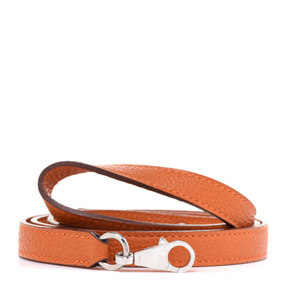 Hermes Togo Kelly Dog Leash Orange 1 of 5