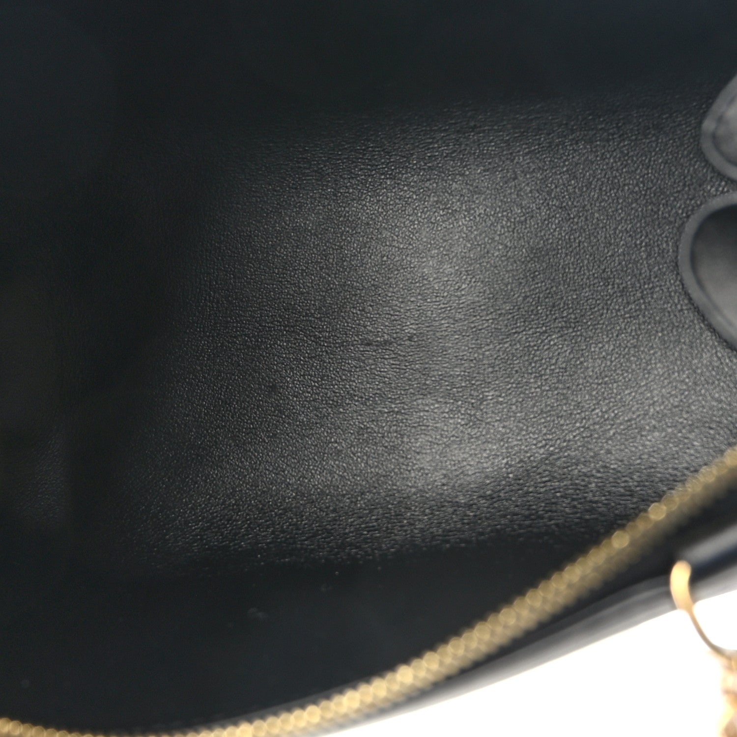 Celine Smooth Calfskin Cuir Triomphe Clutch on Chain Black 5 of 9