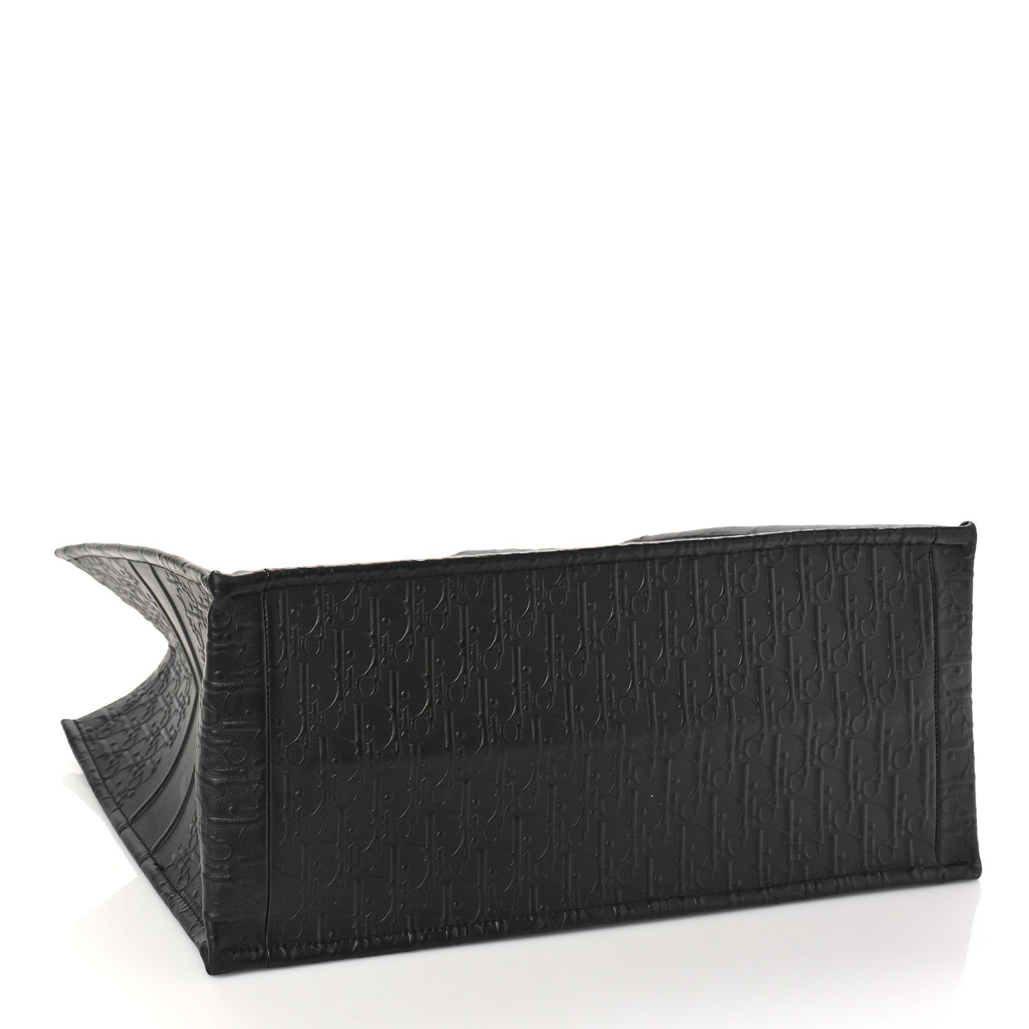Christian Dior Oblique Calfskin Embossed Large Book Tote Black 4 of 8