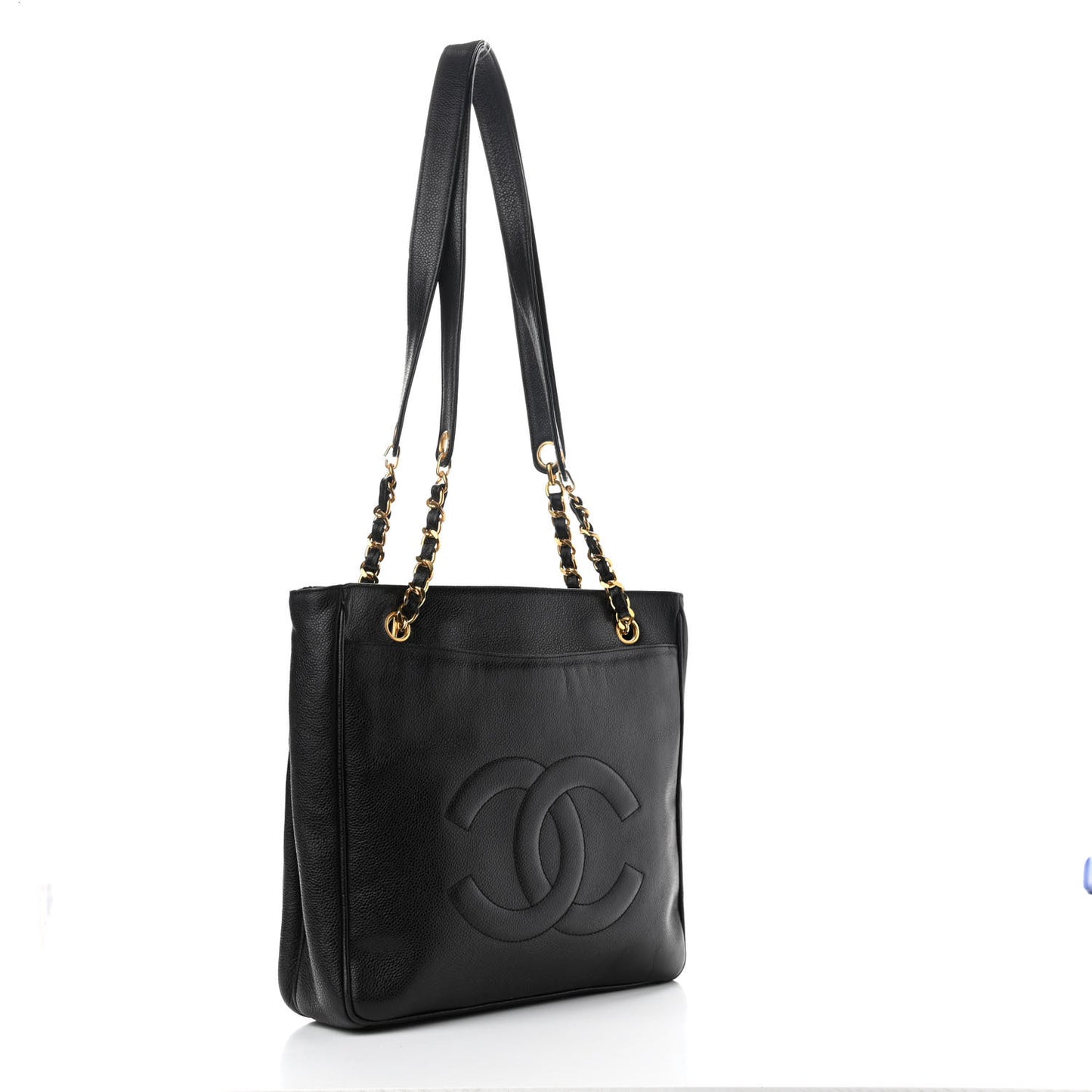 Caviar CC Shoulder Bag Black